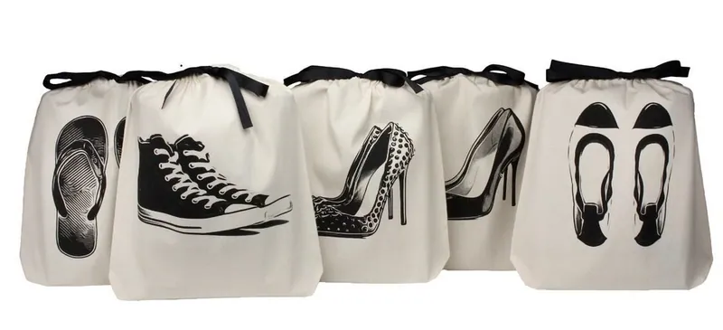 Drawstring pouch bags with logo printing